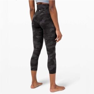 Lululemon Align Crop Leggings Incognito Camo Multi Grey Aligns